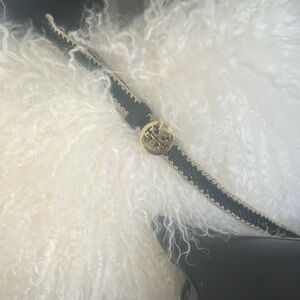 Tory Burch woven black & natural-Size adjustable